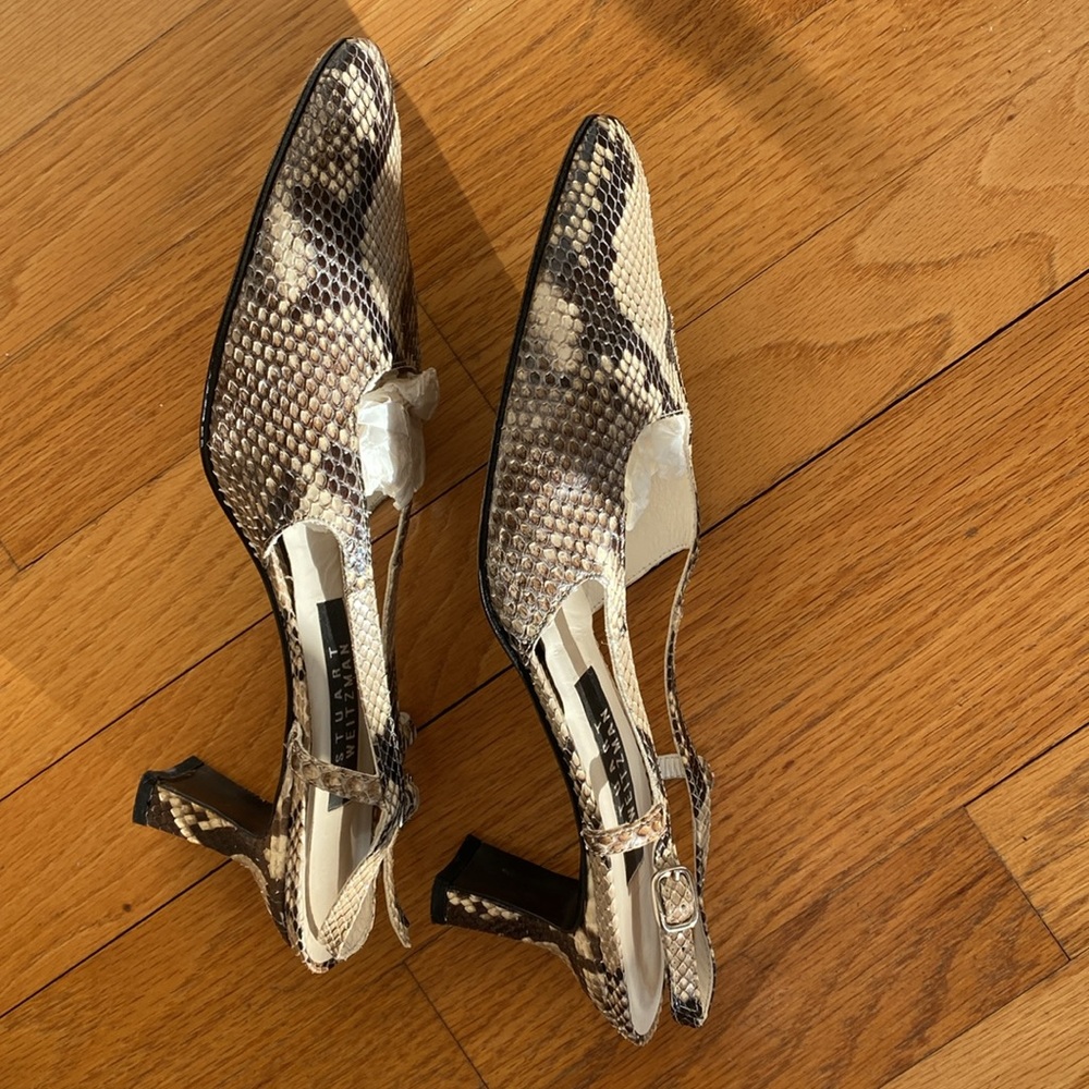 Stuart Weitzman Python Slingback Pumps - image 5